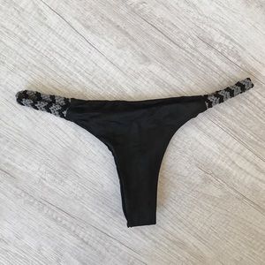 Black Siempre golden bikini bottoms